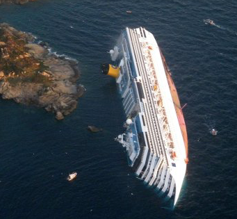 Question 6 - a ship on it's side